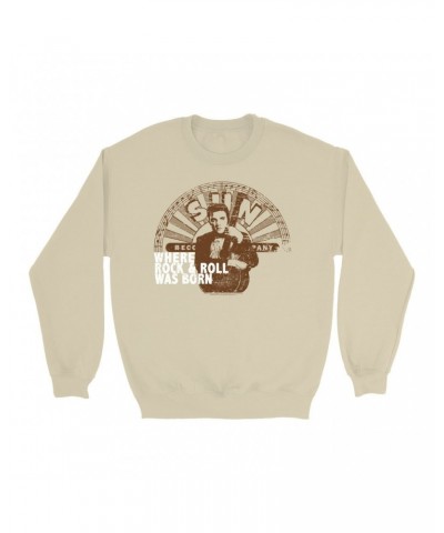 $13.28 Elvis Presley Sweatshirt | Where Rock N' Roll Began White Distressed Sweatshirt Sweatshirts