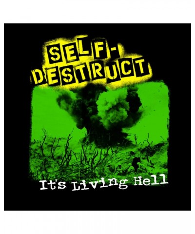 $3.60 Self Destruct "Its a Living Hell" Back Patch Accessories