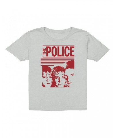 $8.98 The Police Kids T-Shirt | Red Outlandos Album Design Kids T-Shirt Kids