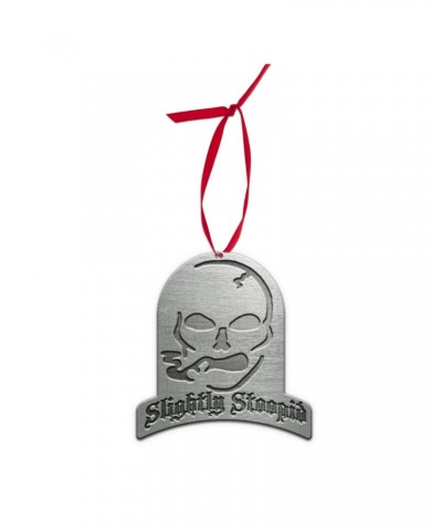 $6.82 Slightly Stoopid Smoking Skull Pewter Ornament Decor