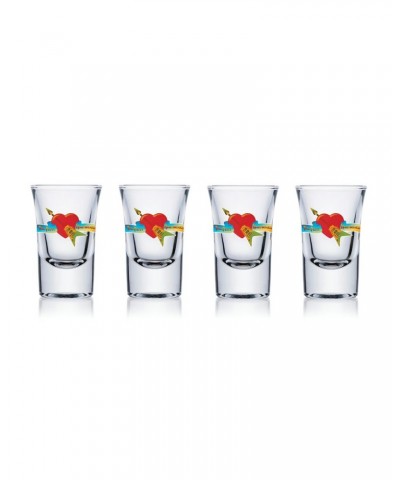 $8.50 Tom Petty and the Heartbreakers Classic Logo Shot Glass Set Drinkware