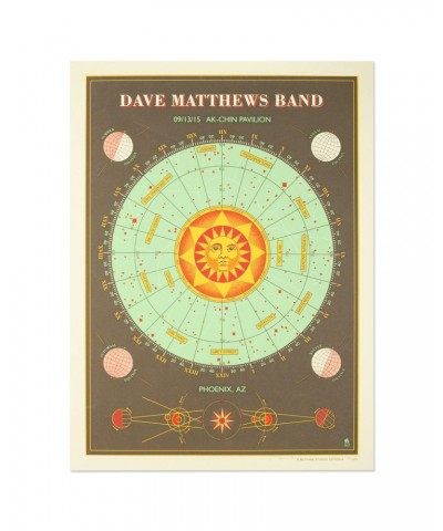 $16.40 Dave Matthews Band Show Poster – Phoenix AZ 9/13/2015 Decor